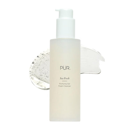 PÜR MINERALS front bottle view showing cleanser and brand clarity