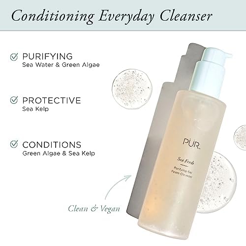 PÜR MINERALS gel texture close-up highlighting silky lather benefits