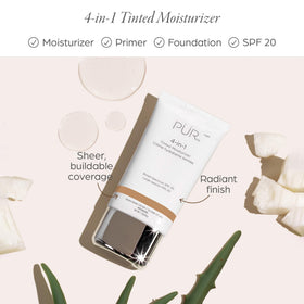 PÜR MINERALS close-up texture showing smooth hydrating formula benefit