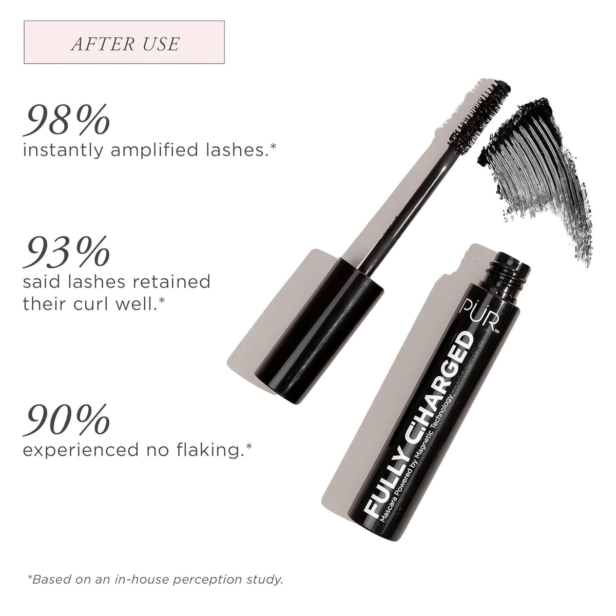 PÜR MINERALS travel size in hand showing compact, portable beauty benefit