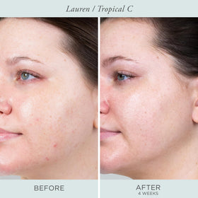 PÜR MINERALS cream on hand demonstrating spreadability and quick-absorbing finish