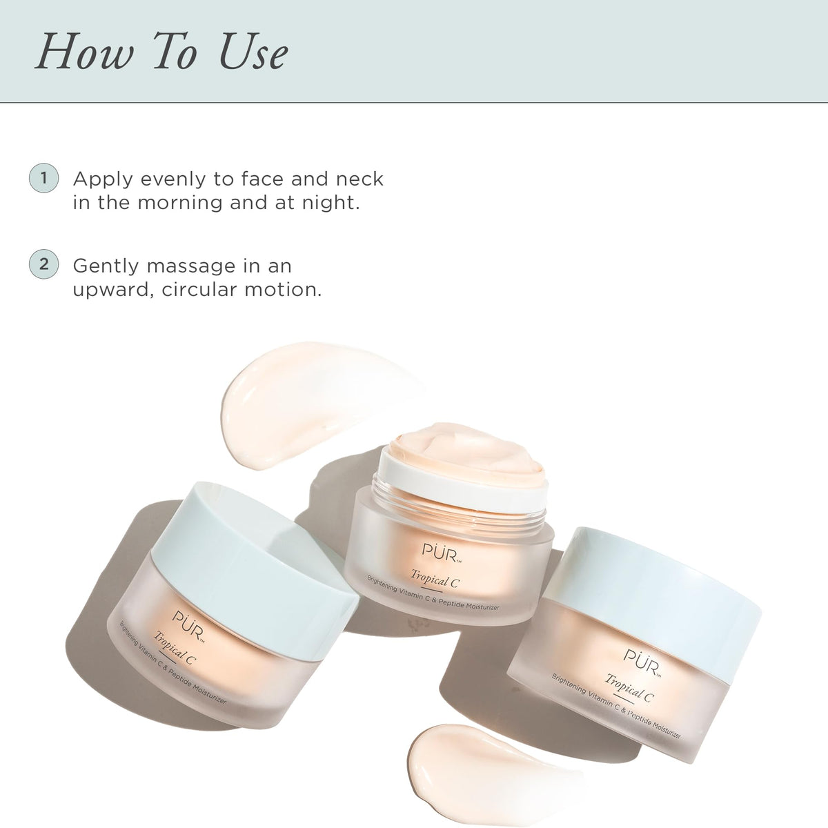 PÜR MINERALS before and after complexion image illustrating brighter-looking skin
