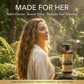 PURA D'OR after-wash voluminous hair, improved body and shine