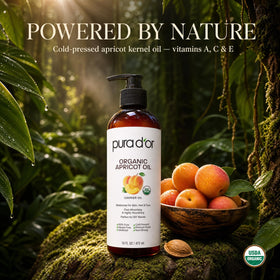 PURA D'OR close-up label view highlighting USDA organic purity benefit