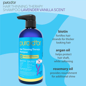 PURA D'OR back label close-up highlighting ingredients and transparency benefit