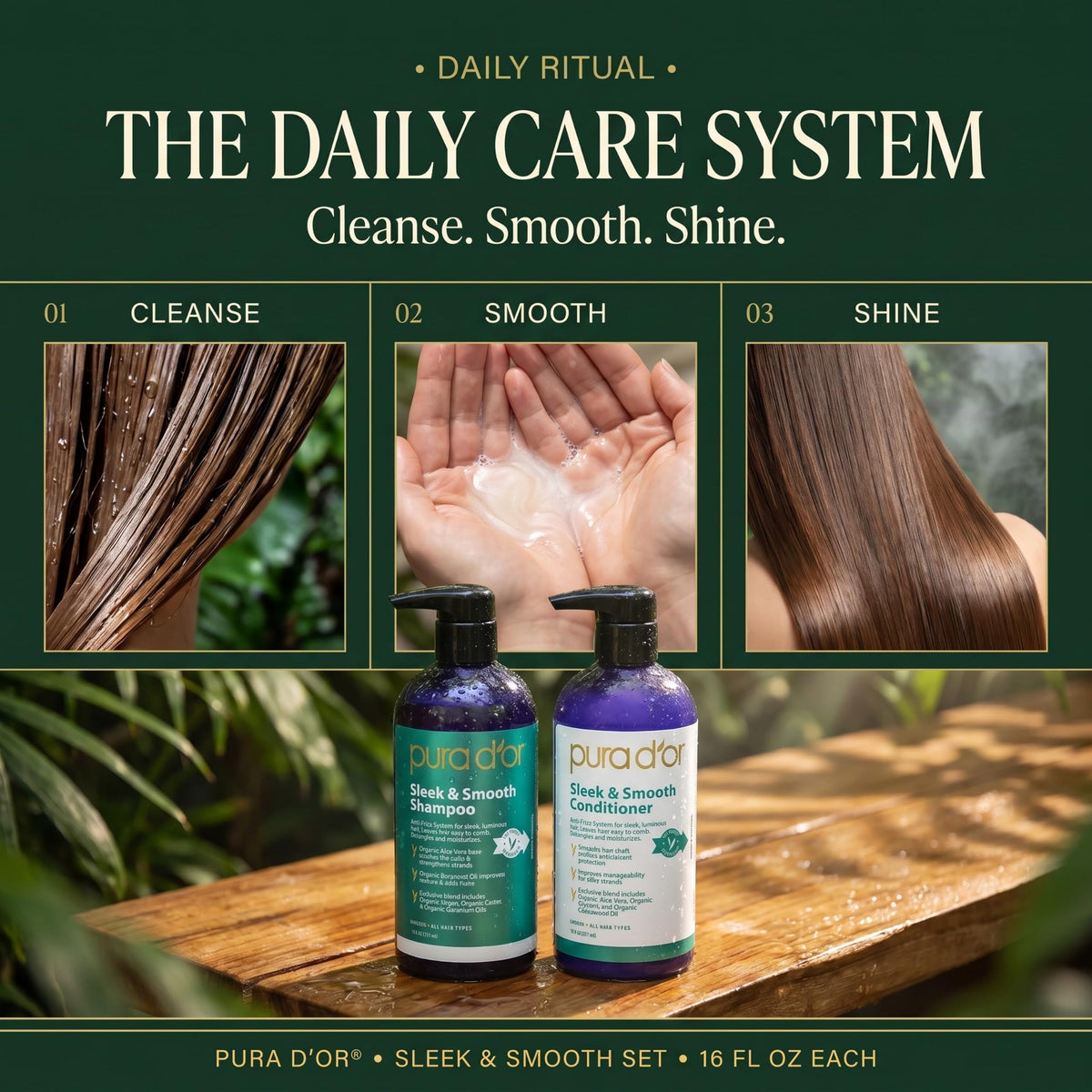 PURA D'OR displayed in bathroom setting for daily routine benefit