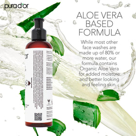 PURA D'OR botanical ingredients flatlay highlighting natural extracts and antioxidant support