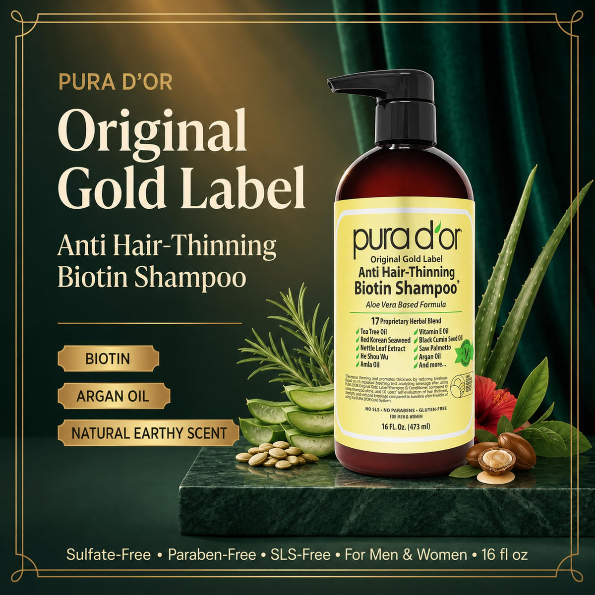 PURA D'OR bottle cap and dispense demonstrating easy controlled use