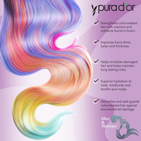 PURA D'OR conditioner cream texture close-up showing hydrated smoothness benefit