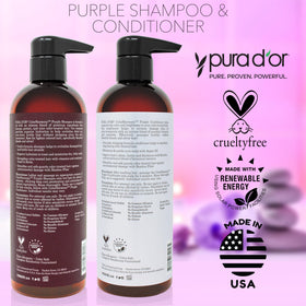 PURA D'OR ingredient label detail showing argan oil and keratin for nourishment benefit