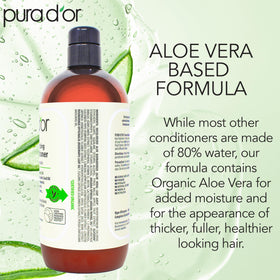 PURA D'OR creamy conditioner texture close-up for thick hydration