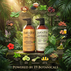 PURA D'OR conditioner creamy texture illustrating deep moisturization benefit