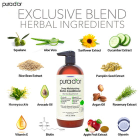 PURA D'OR pump and cap detail for easy dispensing benefit