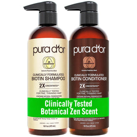 PURA D'OR front packaging duo showing product and volume benefits