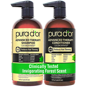 PURA D'OR front packaging showing duo and size, highlighting volume benefit