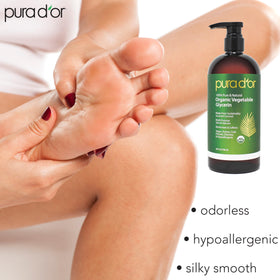 PURA D'OR in DIY serum with pipette illustrates easy blending and neutral carrier benefit