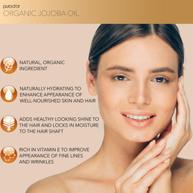 PURA D'OR oil texture close-up highlighting lightweight absorption benefit