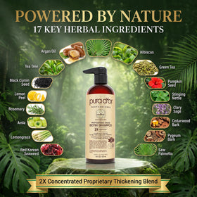PURA D'OR on bathroom shelf for routine-friendly, botanical care