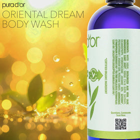 PURA D'OR label detail showing ingredient list and clean formula
