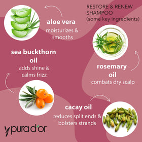 PURA D'OR shampoo foam and texture close-up illustrating gentle lather and hydration