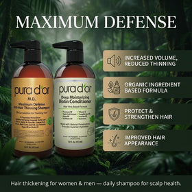 PURA D'OR shampoo lather texture demonstrating cleansing action and foam
