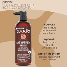 PURA D'OR creamy conditioner texture closeup highlighting rich hydration benefits