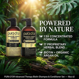 PURA D'OR shampoo lather texture demonstrating gentle cleansing and foam