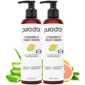 PURA D'OR front packaging showing bottle and label for clear product ID and benefits