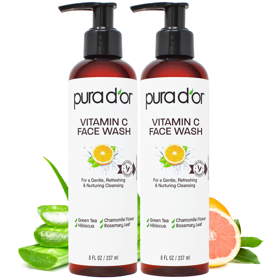 PURA D'OR front packaging showing bottle and label for clear product ID and benefits
