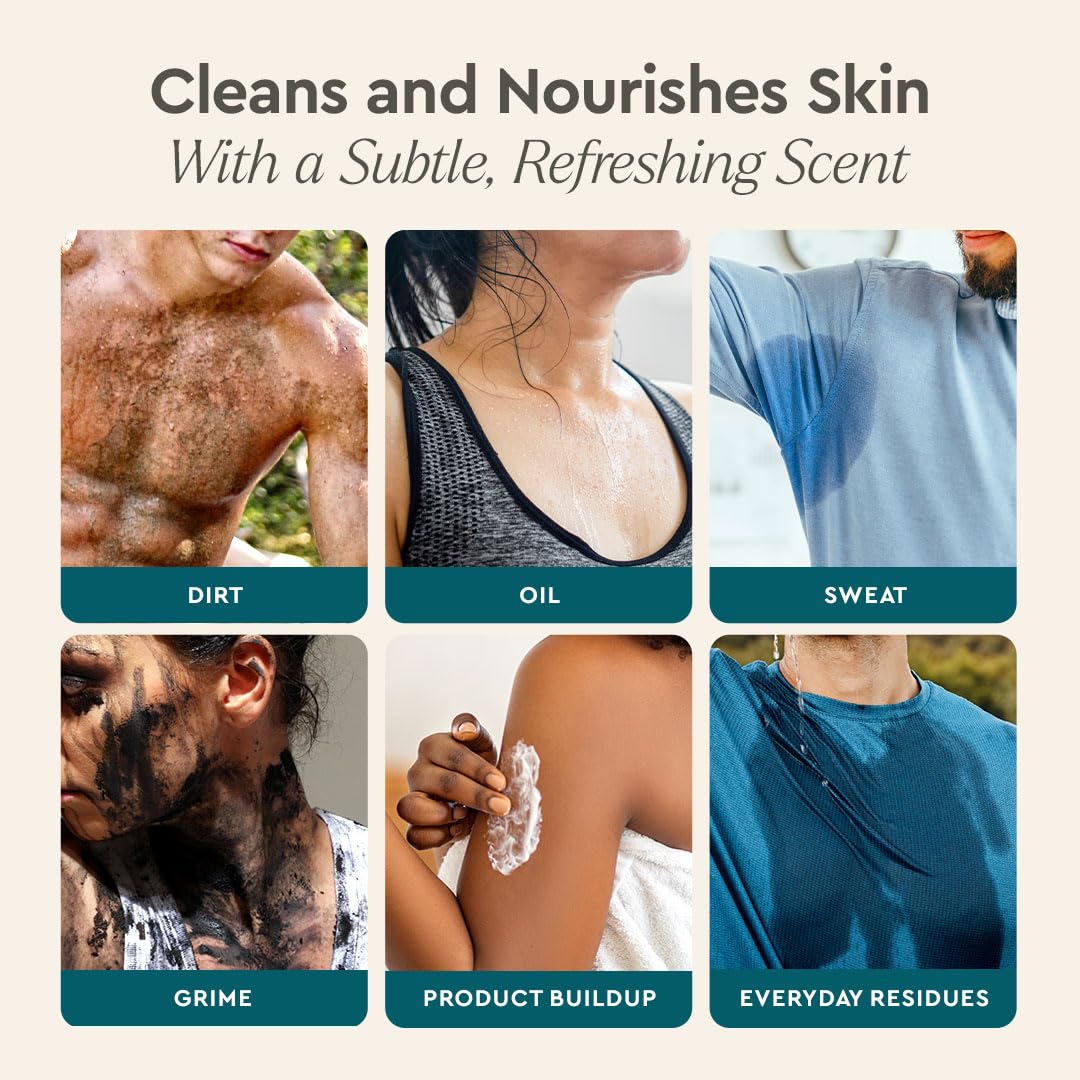 Puracy used in family shower scene conveying gentle scent and calming benefit