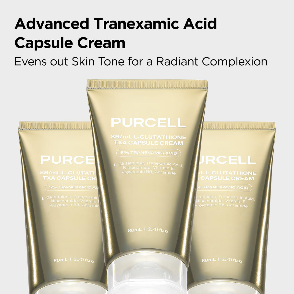 PURCELL capsule closeup with visible glutathione spheres, highlights targeted delivery