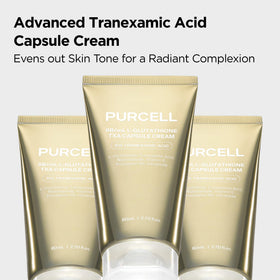 PURCELL capsule closeup with visible glutathione spheres, highlights targeted delivery