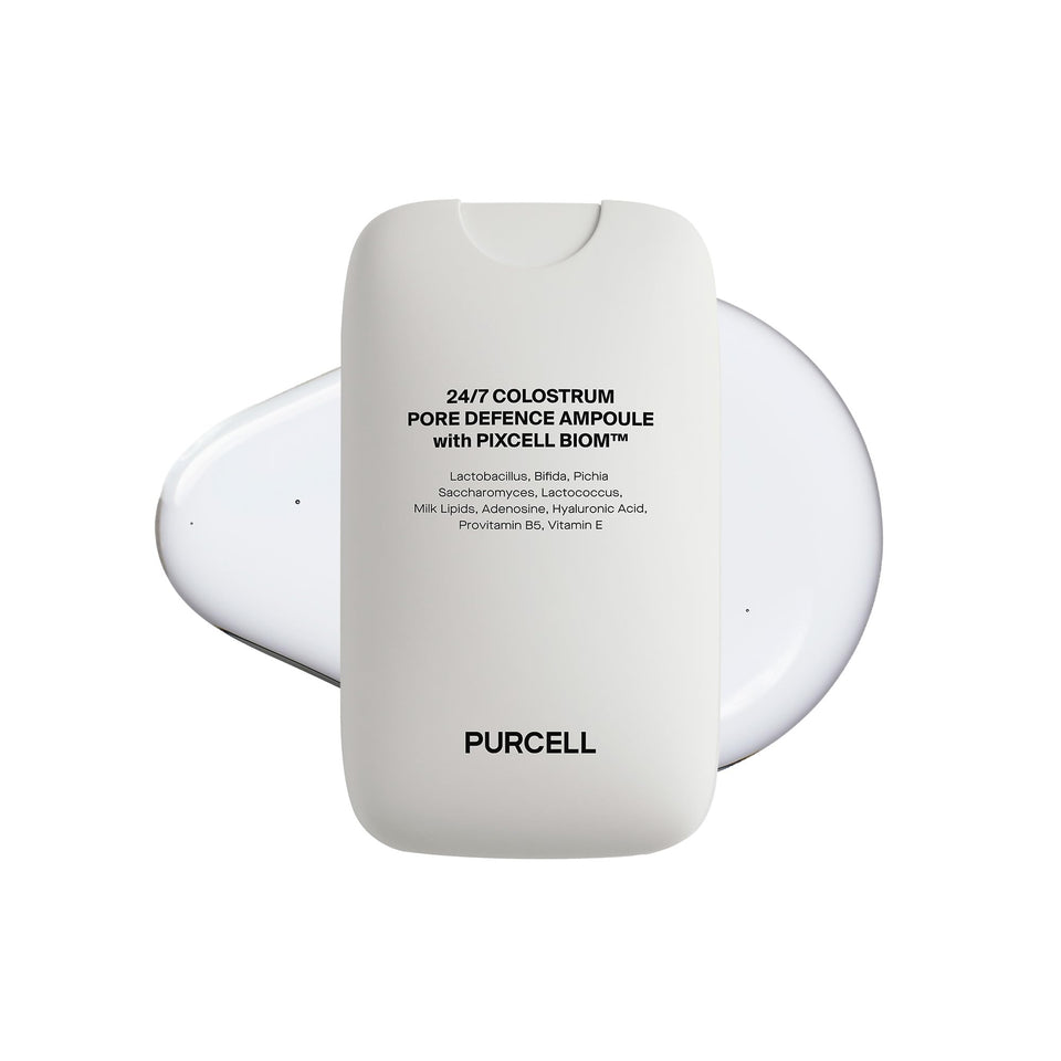 PURCELL front packaging bottle showing size and branding for travel-friendly hydration