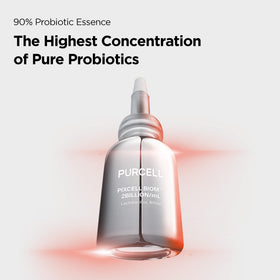 PURCELL Pixcell dropper dispensing a clear drop highlighting precise application benefit