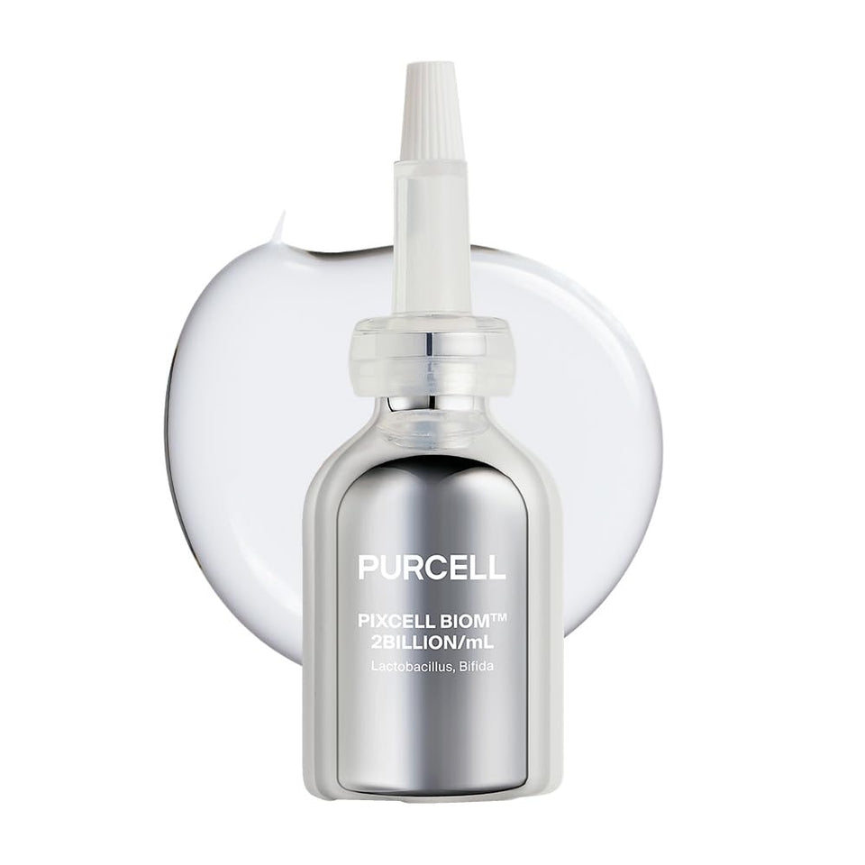 PURCELL Pixcell front bottle view showing clean packaging and serum benefits
