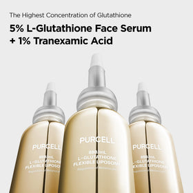 PURCELL serum texture close-up, highlights lightweight spreadability and quick absorption