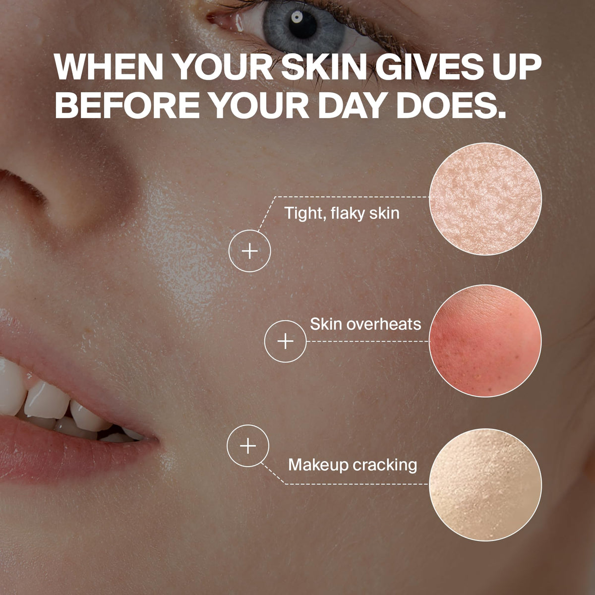 PURCELL texture droplet on finger showing lightweight serum feel and quick absorption