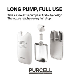 PURCELL on a bathroom vanity styled for lifestyle appeal and everyday use
