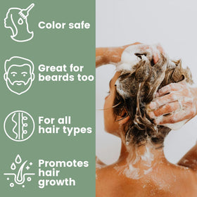 Pure Athlete lather in hand demonstrating rich foam for efficient cleansing