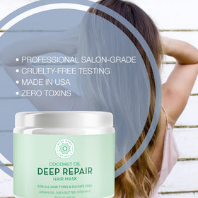 Pure Body Naturals spoon with mask showing ingredient texture and nourishing benefit