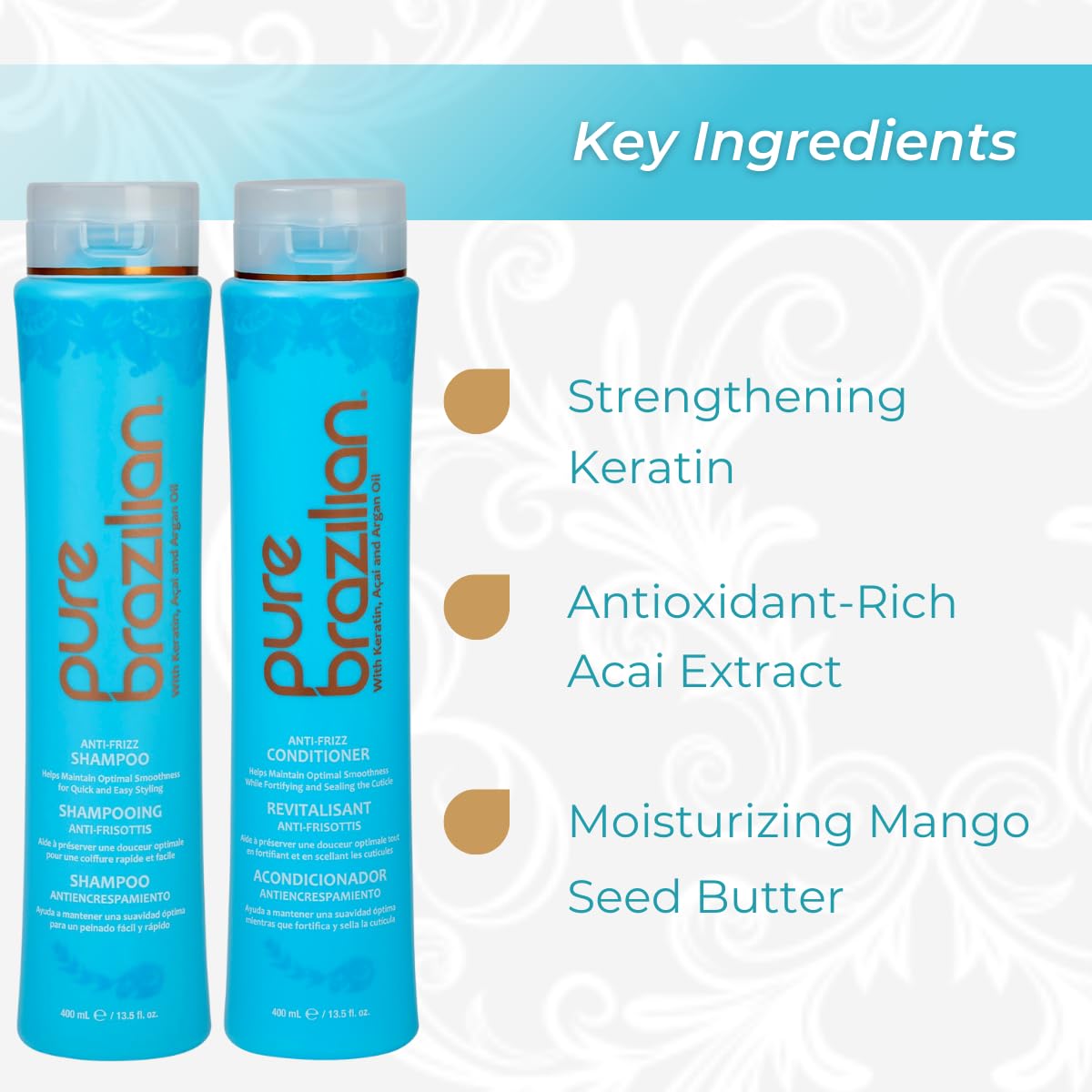 Pure Brazilian conditioner texture pouring for silky smooth finish