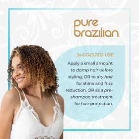 Pure Brazilian product label with ingredients and vegan cruelty-free badges