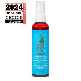 Pure Brazilian oil pouring to show smooth texture and quick absorption