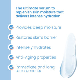 Pure Daily Care close-up of serum texture absorbing quickly to hydrate skin