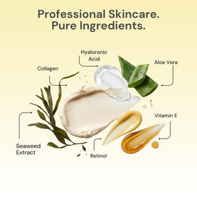 Pure Kind mask in a spa-like setting promoting relaxation and self-care benefit