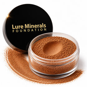 Pure Minerals jar front view showing bronze warmth shade and packaging benefit