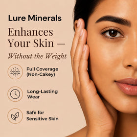 Pure Minerals open jar close-up of fine powder texture for smooth blending