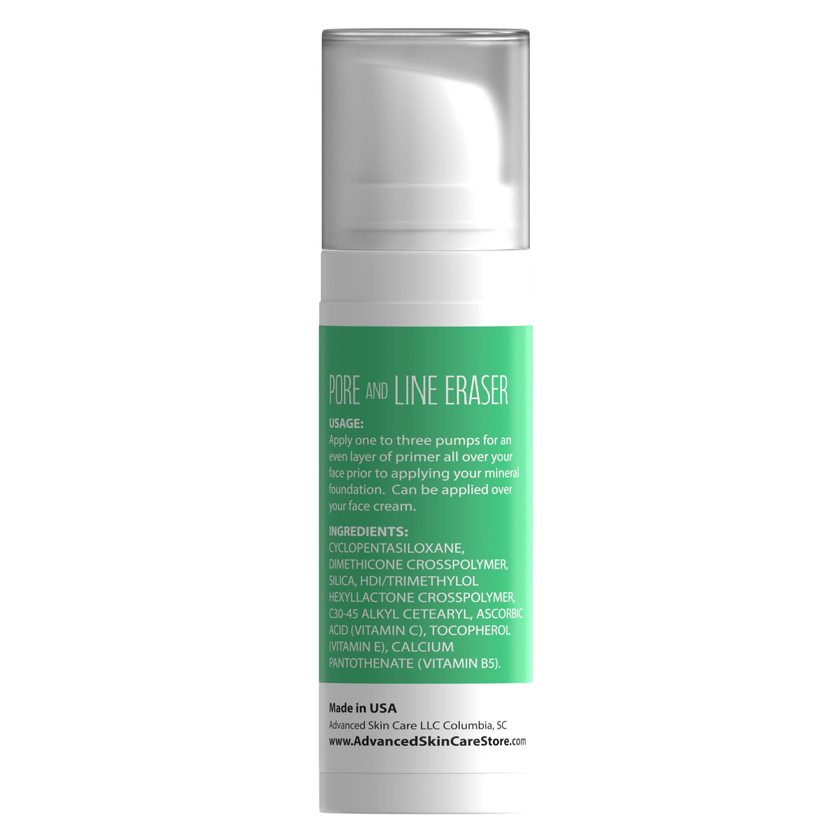 Pure Minerals primer being applied with a brush for even base and longer wear
