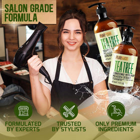 PURE NATURE LUX SPA in-bathroom lifestyle shot displaying salon-grade routine
