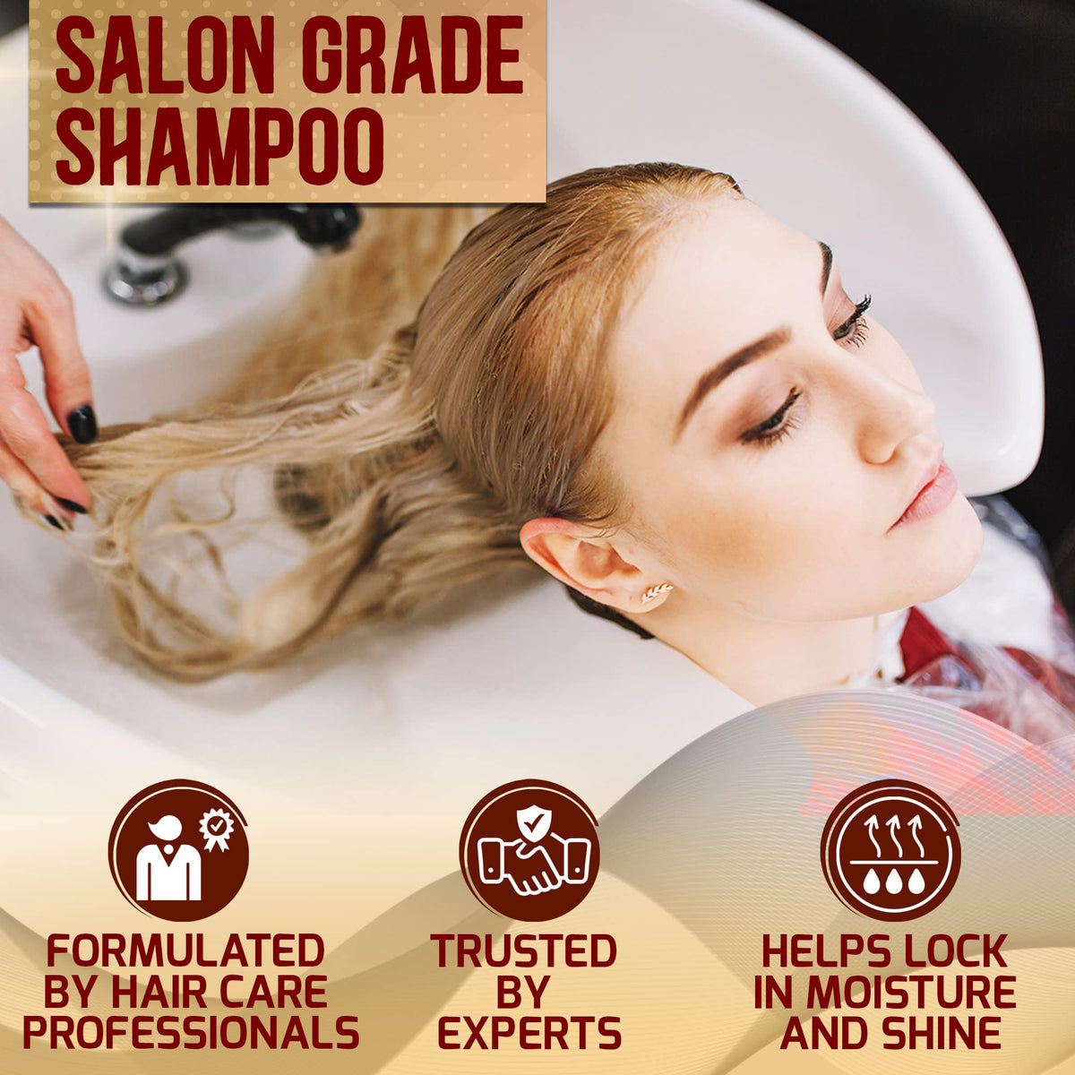 PURE NATURE LUX SPA before and after shiny smooth hair transformation